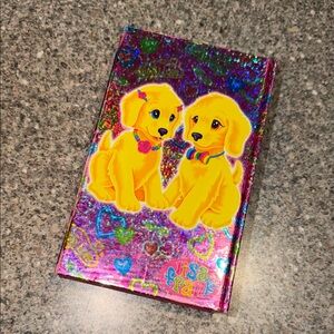 Vintage Lisa Frank Vibrant Glitter Puppy Journal